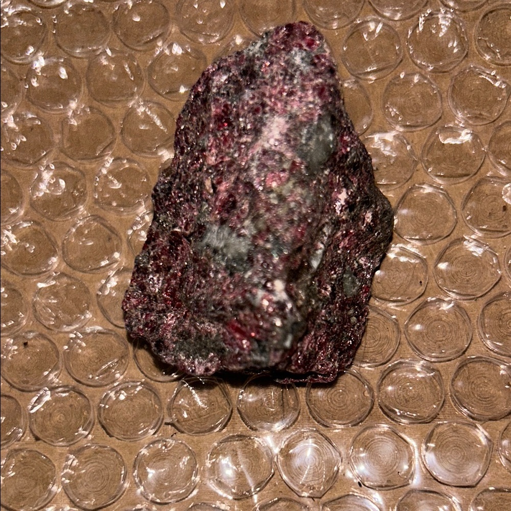 Natural Raw Stone With Red Accents Called Eudialyte Natural Raw Mineral Specimen